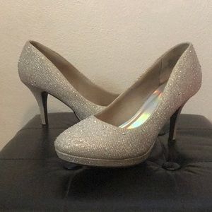 high heels with rhinestone detailing